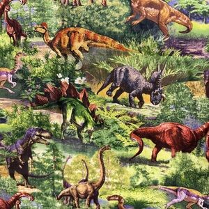 Dinosaur fabric 100% cotton quilting